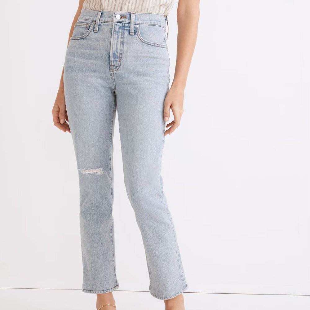 Madewell The Perfect Vintage Crop Jean in Sudbury Wash Size 28